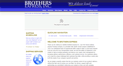 Desktop Screenshot of brothersexpress.com
